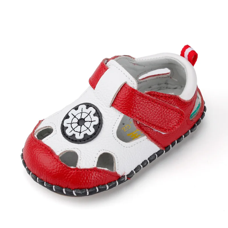 Детская обувь Smart Poro сандалии для детей летняя маленьких мальчиков из бычьей кожи