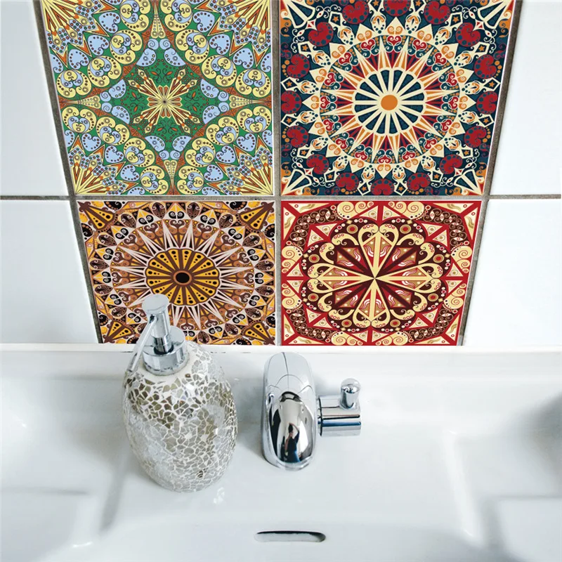 3D наклейка в арабском стиле ретро плитка ПВХ для ванной кухни настенная домашний