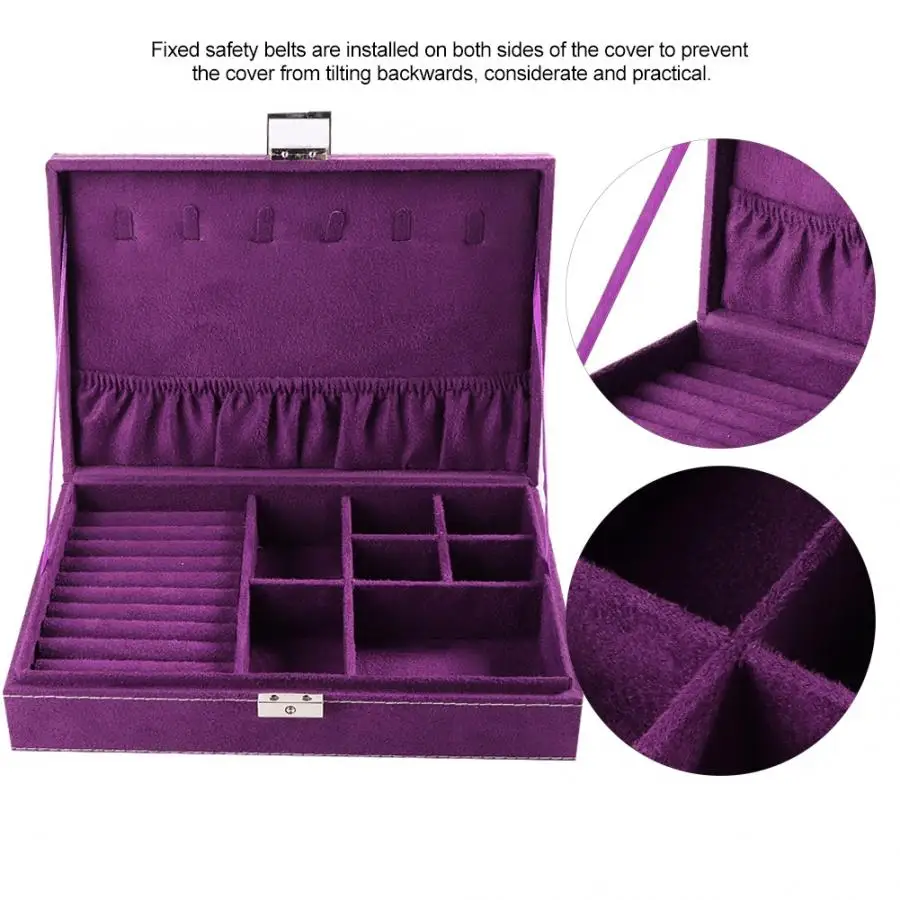 Чехол органайзер для ювелирных украшений из замши высокого качества|Упаковка и