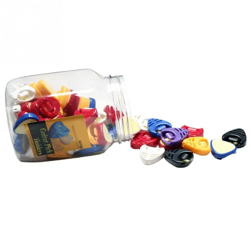 Прочный пластиковый держатель для гитарных палочек в форме сердца 6 шт.