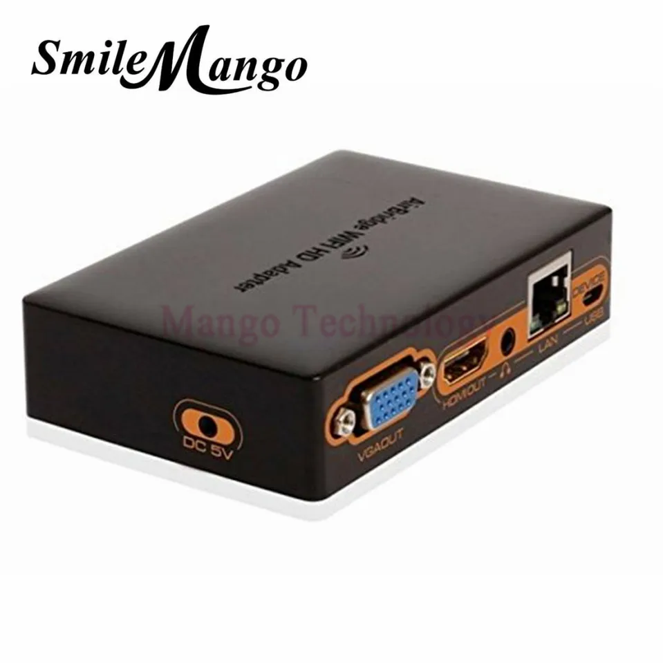 1080P Wifi к HDMI VGA LAN HD адаптер беспроводной передатчик к ТВ/проектор Поддержка Android IOS Windows конвертер