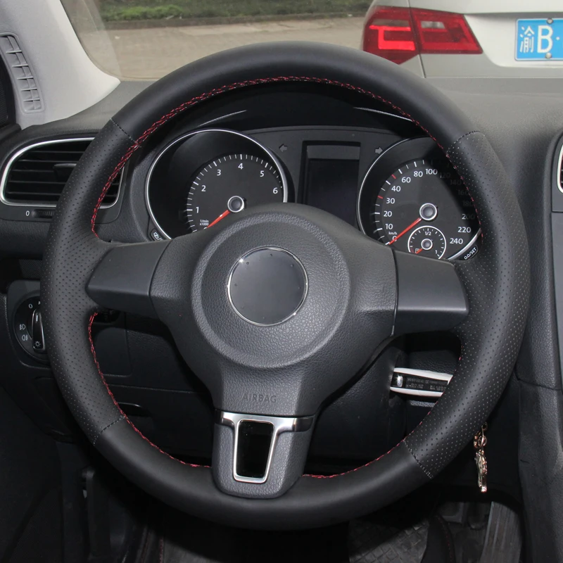 Ручное шитье искусственная замша для Volkswagen VW Golf 6 Mk6 Polo Sagitar Bora Santana Jetta MK5 2010