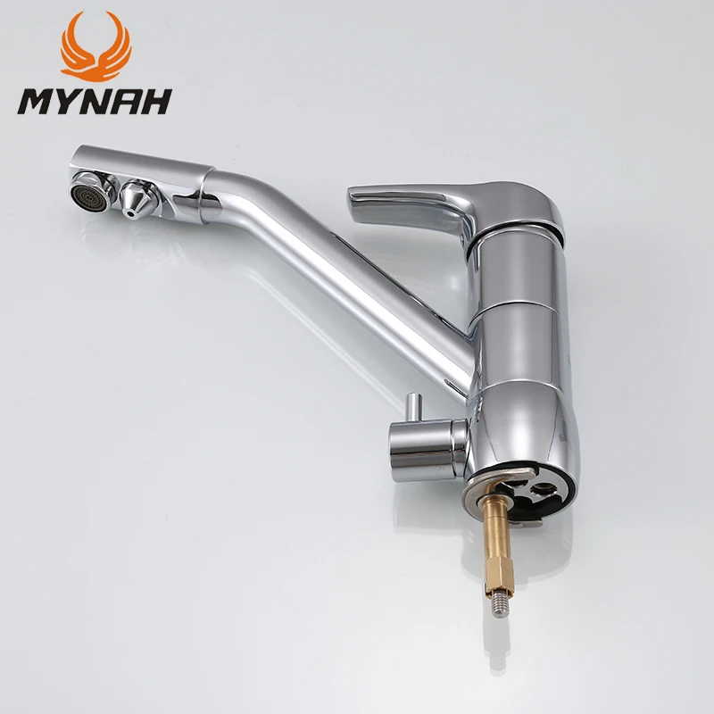 Хромированный смеситель myне с одной ручкой и одним отверстием для кухни