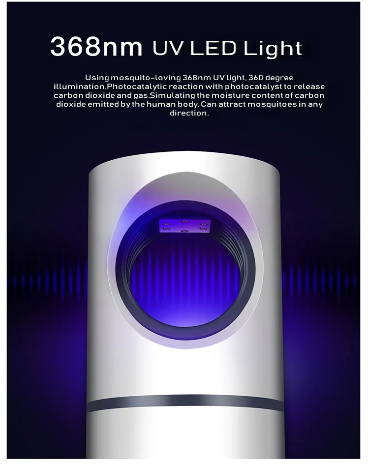 

USB Killer Mosquito Killer Lamp LED Trap Pest Insect Killer Lamp Electric Repellent Pest Moth Wasp Fly Termite Insect Repeller