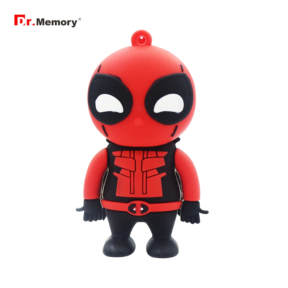 Флеш-диск USB 2,0 карта памяти с героями мультфильмов Дэдпул Миньоны 128 Гб 64 ГБ 32 ГБ 16 ГБ 8 ГБ 4 ГБ Marvel Comics креативная Флешка классный подарок