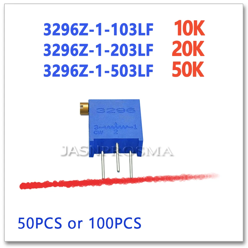 Jasnprosma 3296Z 50 шт. 100 10 K 20 103 203 503 точность регулируемые|Запасные части| |
