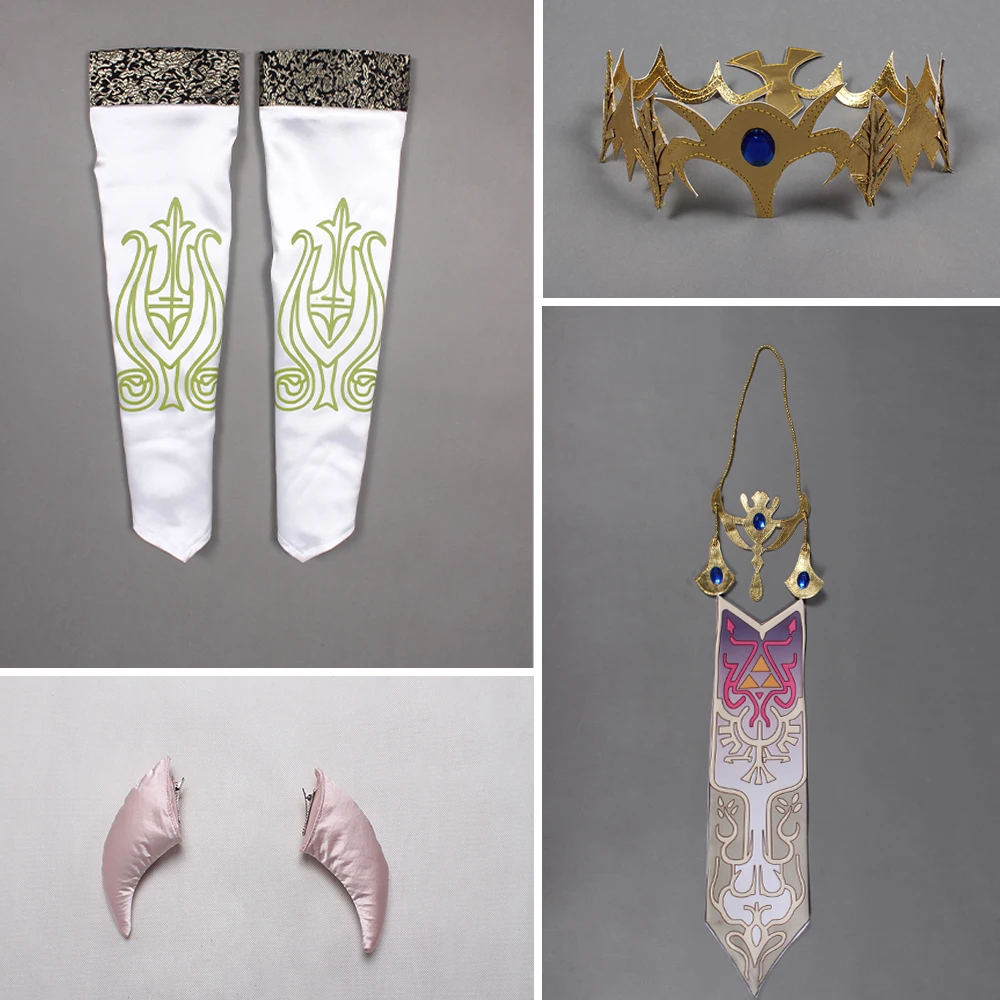 Легенда о Зельде Косплей Костюм для взрослых принцесса Zelda костюм для женщин Хэллоуин Карнавал Вечеринка нарядное платье полный комплект на заказ
