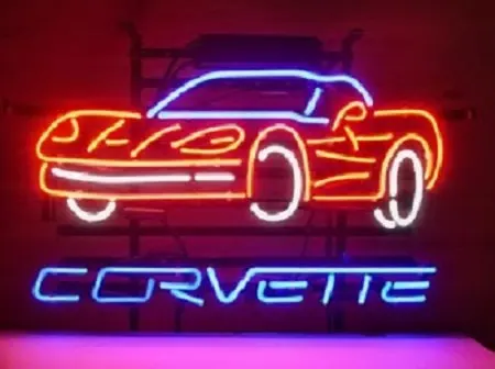 

Автомобильный стеклянный неоновый светильник Chevrolet Corvette, пивной бар