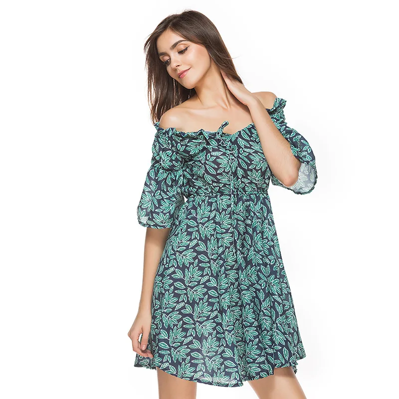 Мода 2018 платье Для женщин летние Украина в богемном стиле милое с цветочным