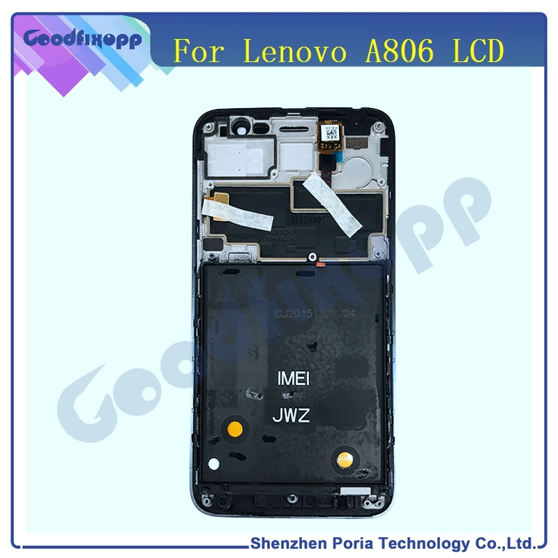 Дисплей для Lenovo A806 сенсорный экран дигитайзер с рамкой в сборе сменный ЖК-дисплей