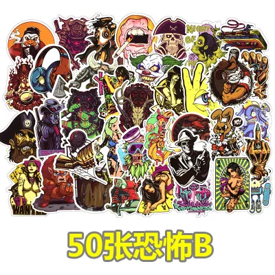 B 50 шт. не повторяющийся Симпсон мультфильм Doddle водонепроницаемый стикер для багажа автомобиля Guaitar скейт телефон ноутбук велосипед мото стикер s - Цвет: B