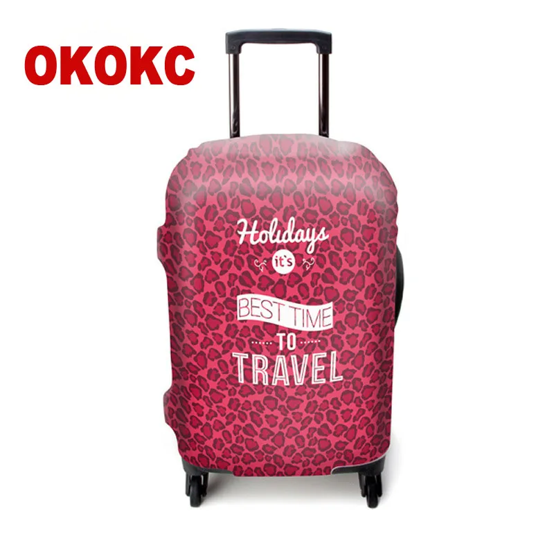 OKOKC красные губы эластичный толстый багажный Защитный чехол для 18-32 дюймов тележка костюм чехол Защита Пылезащитная сумка чехол Аксессуары для путешествий