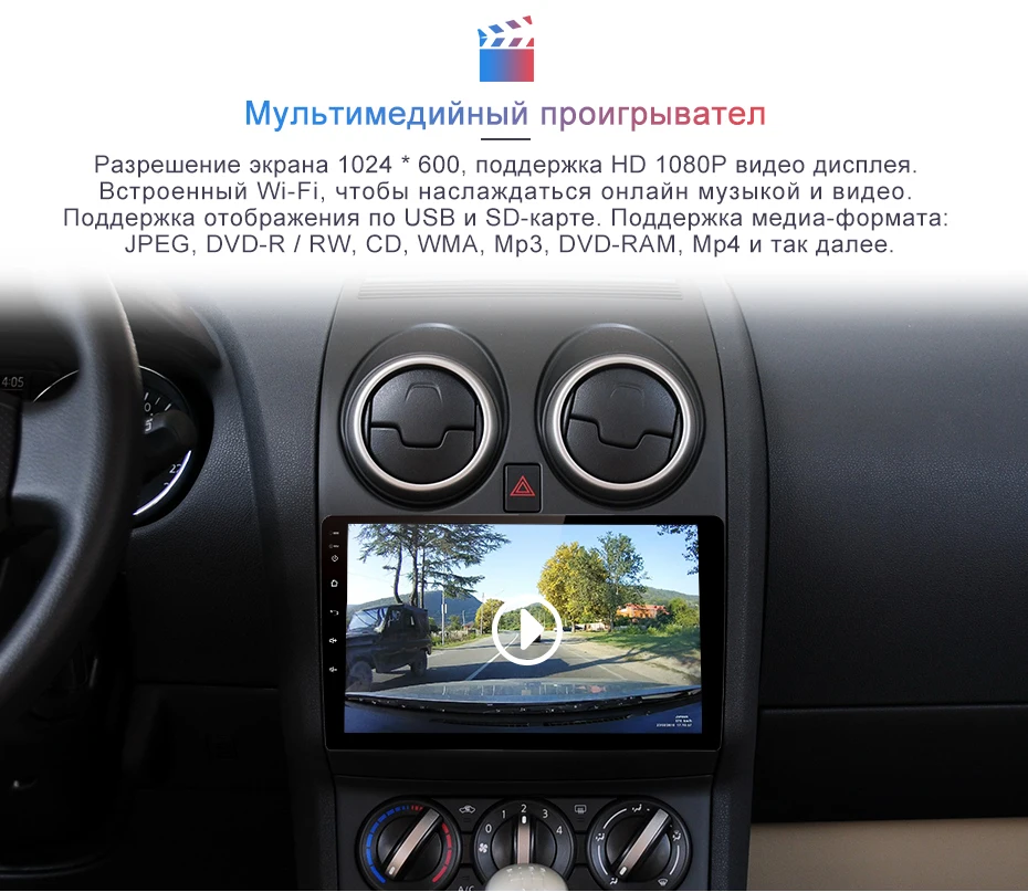 Junsun V1 Android 9,0 2 ГБ+ 32 ГБ DSP автомобильный Радио Центральный Multimidia видео плеер gps для Nissan Qashqai 1 J10 2006-2013 2 din dvd