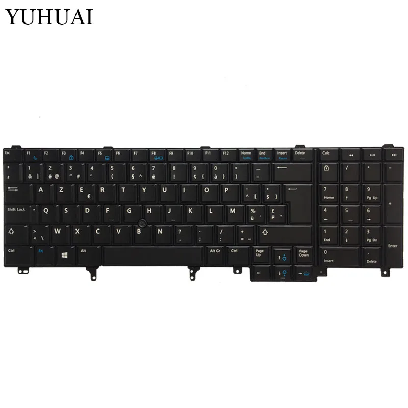 Клавиатура для ноутбука DELL E6520 Teclado E6530 E6540 E5520 E5520M E5530 черная с клавиатурой