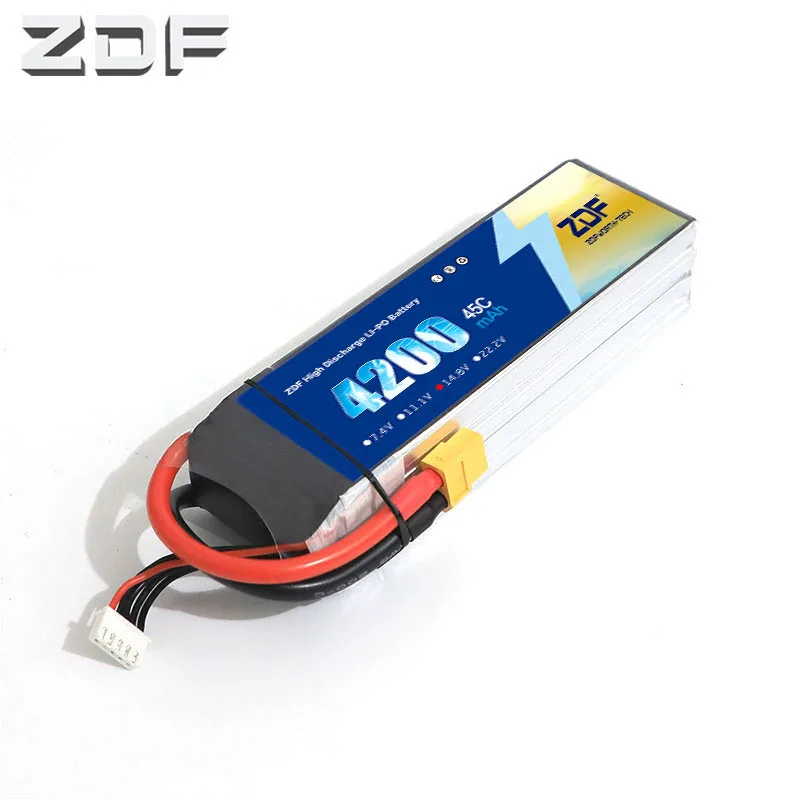 Аккумулятор ZDF 4S Lipo 14 8 в 4200 мАч 45C Max 90C аккумулятор Akku для вертолета Airpalane лодки