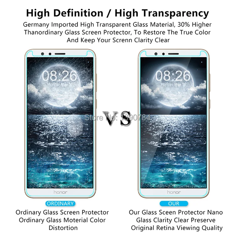 2 шт 2.5D Закаленное стекло протектор экрана для huawei mate SE 5 93 &quotпрозрачное
