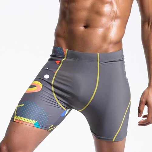 Мужская длинная базовая одежда для плавания мужские трусы боксеры плавки