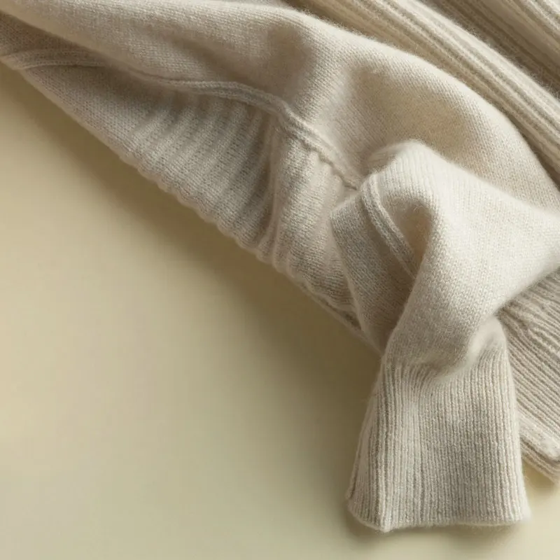 Bellow with the European station high collar sweater loose lazy thick cashmere women autumn and winter new | Женская одежда