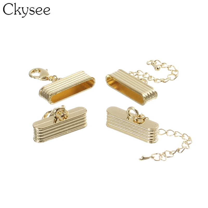5 компллот Ckysee золотого цвета металлические застежки омары подходят для кожаных