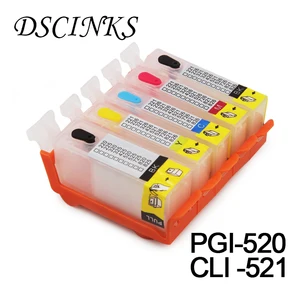 PGI-520 CLI-521 перезаправляемый картридж для Canon IP3600 IP4600 IP4700 MP540 MP550560 MP620630640 MP980990 MX860870 Европа