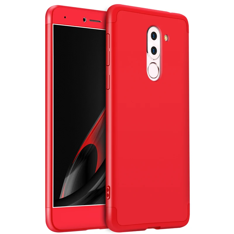 AXBETY mate 9 Lite для Honor 6x/GR5 чехол Модный 360 Полный протектор жесткий Гибридный Пластиковый Чехол для huawei gr5 - Цвет: red