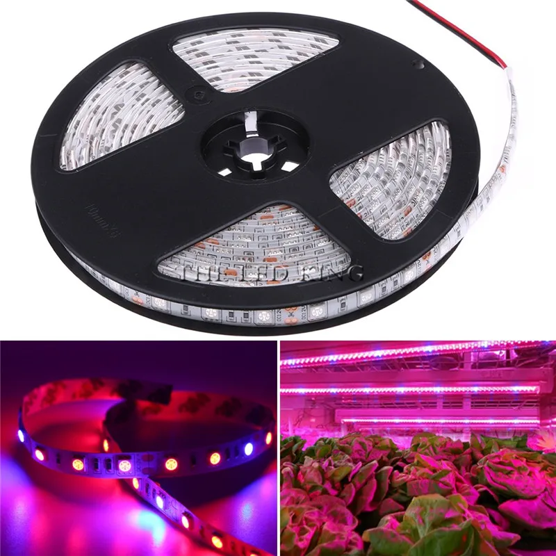Светодиодный светильник для выращивания растений s 1 м 2 3 4 5 SMD 5050 DC12V гибкий