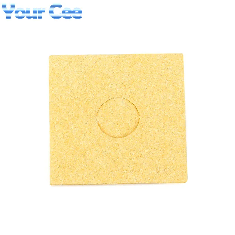 Наконечник паяльника желтая термостойкая губка для сварки удаления олова 6 х6 см