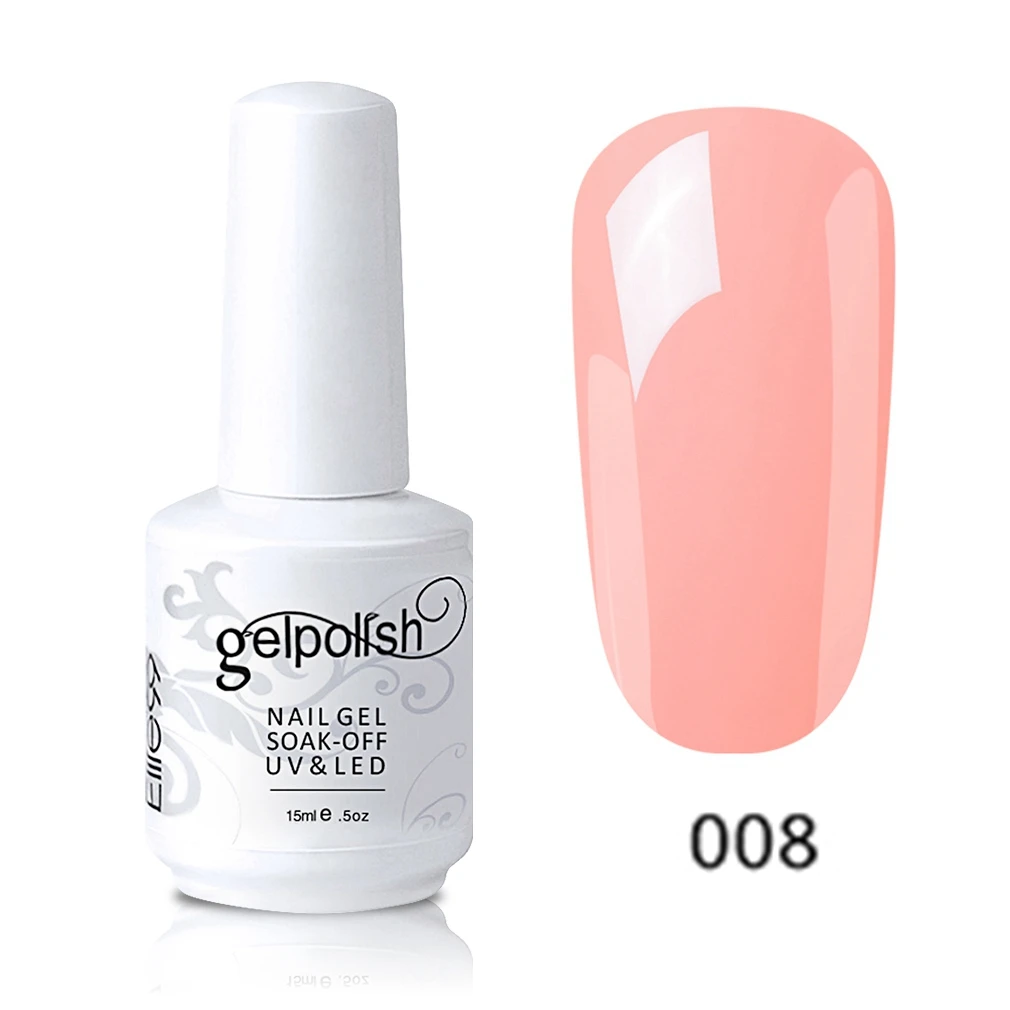 008-15ml Elite99 15 мл телесный цвет серия УФ-гель для ногтей замачивается база не протирать Топ Гель-лак для ногтей Vernis для макияжа ногтей Гель-лак - Цвет: 008-15ml