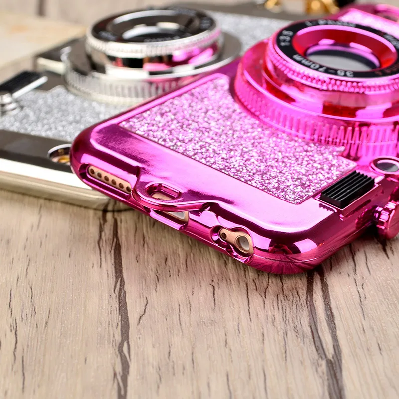 Роскошные блестящие чехлы для телефонов iPhone XS Max XR X 10 8 7 6 6s Plus, мягкий силиконовый чехол-подставка, держатель, зеркальный ремешок
