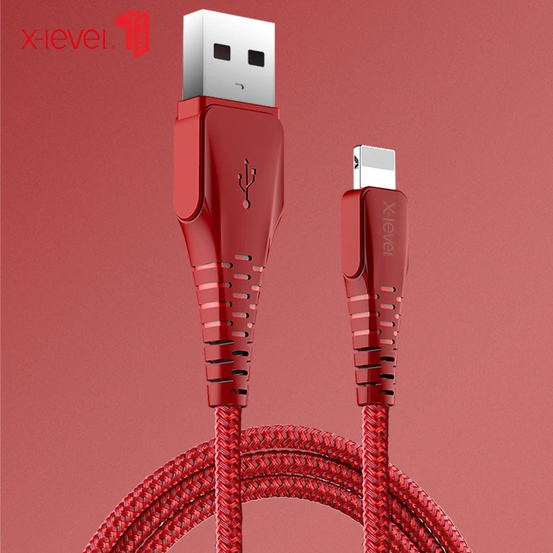 XLevel USB кабель для iPhone X Xs Max XR 2.4A Быстрая зарядка USB зарядное устройство кабель для передачи данных для iPhone 8 7 6 6splus USB зарядное устройство Шнур