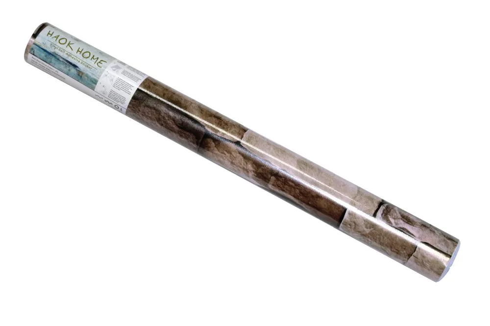 HaokHome винтажные кирпичные палочки каменные обои для стен 3d сложенные росписи Tan