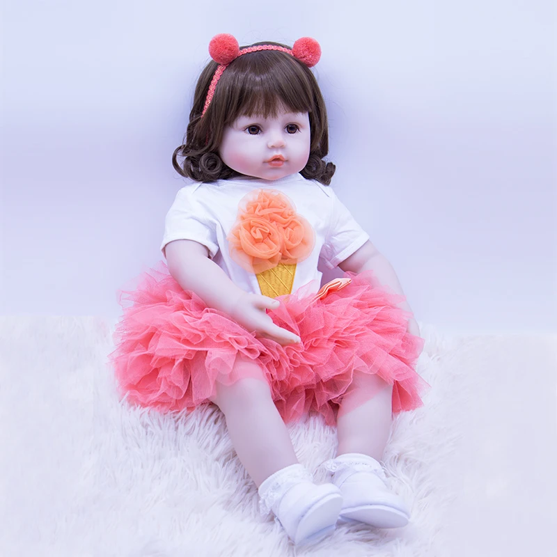 Кукла reborn girl силиконовая кукла babies Реалистичная Магнитная пустышка ручная