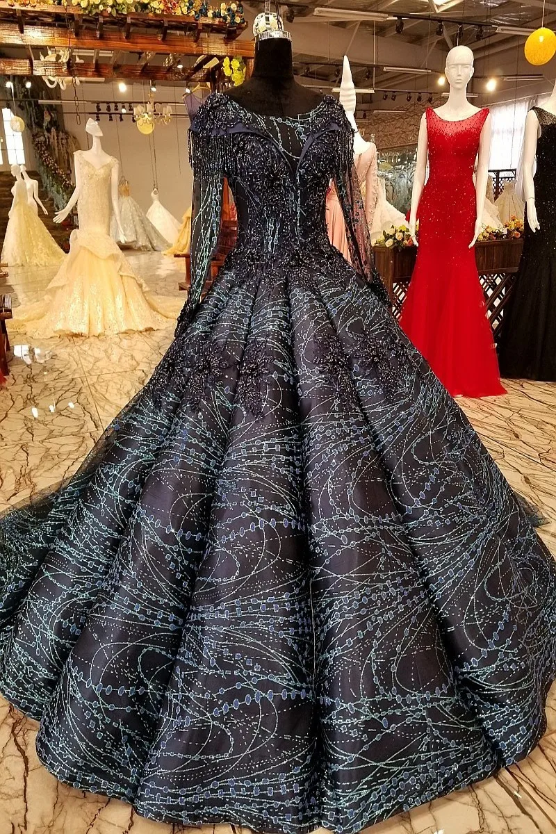 Вечерние платья элегантные длинные вечерние 2018 черное кружевное платье для