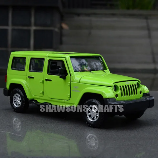 Литая металлическая 1:32 модель автомобиля Toysc Wrangler Sahara миниатюрная Реплика со