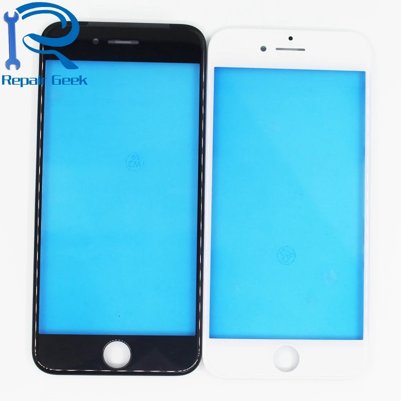 Ремонт Geek 10 шт. Стекло с рамкой для iPhone 8 plus объектив Ближнего Безель рамка