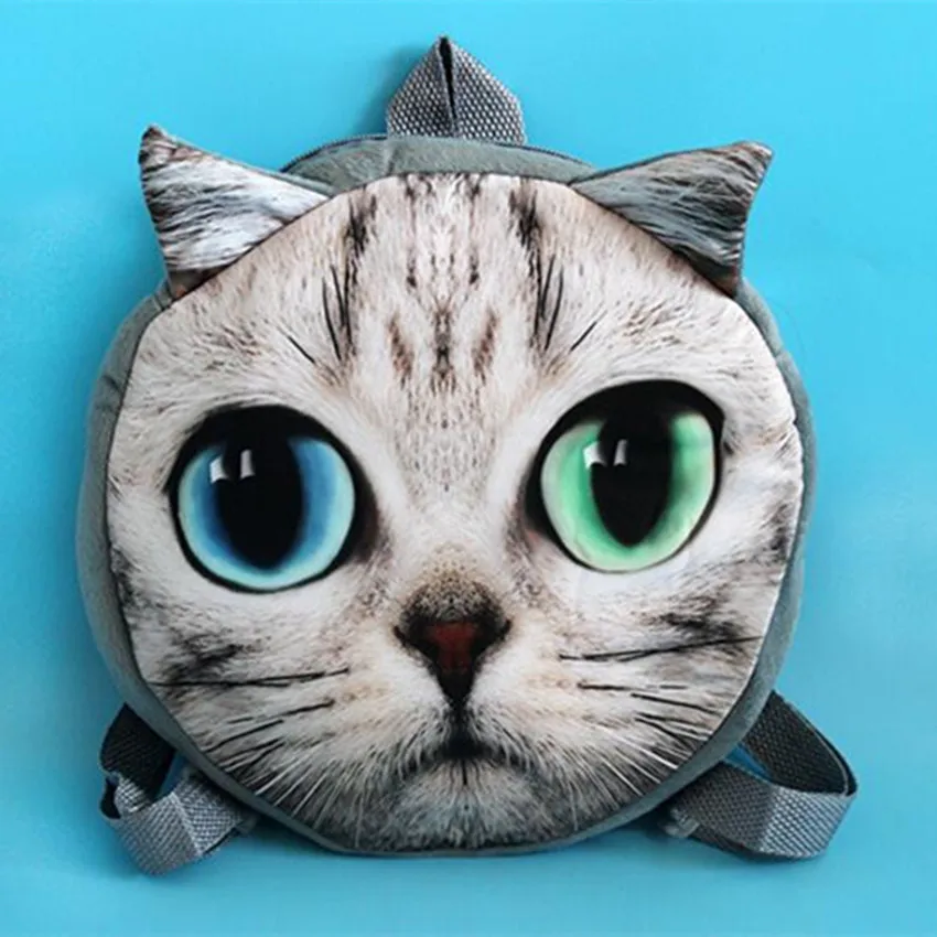 M523 новая женская сумка милые животные Плюшевые игрушки 3D кошка собака мягкие