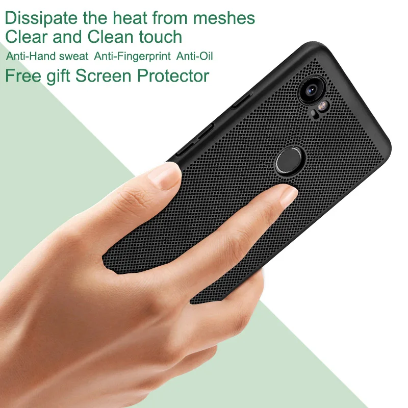 IMAK JAZZ Mesh Case For Google Pixel2 XL Pixel 2 xl case free screen protector fast dissipation anti-fingerprint anti-oil |