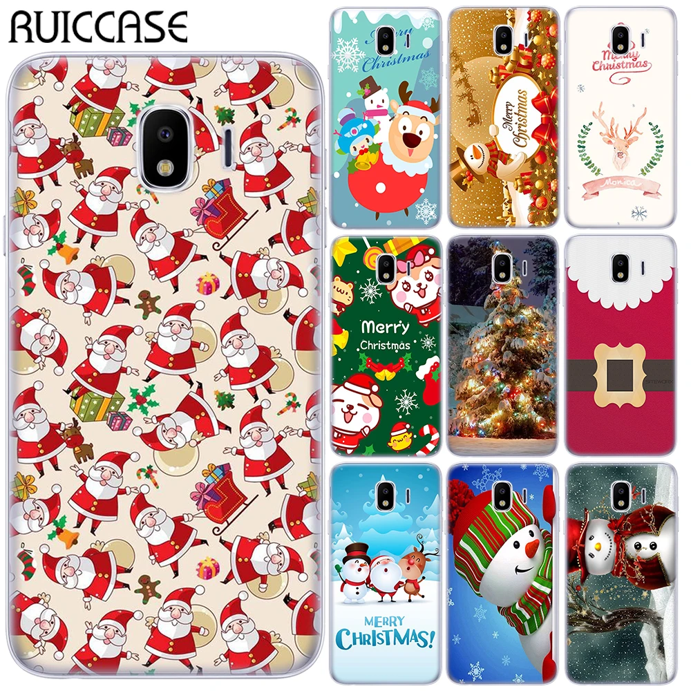 Рождественский Мягкий чехол из ТПУ для Samsung Galaxy J3 J5 J7 2016 2017 J8 J4 J6 2018 J2 Prime Note 3 4 5 8 9 |