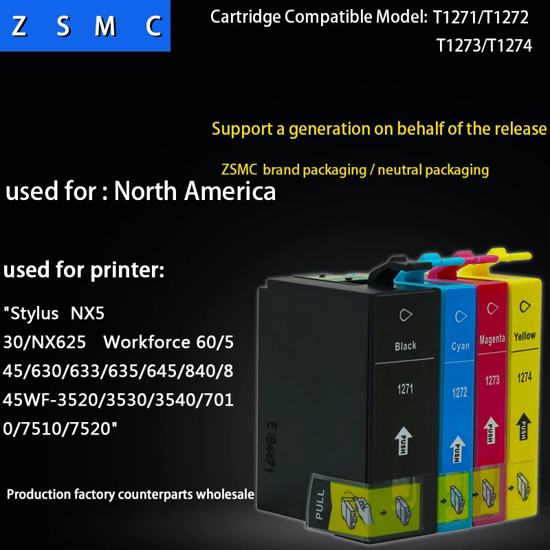 4 шт. картриджи для принтера epson 127 t1271|ink cartridge|epson ink cartridge 127epson cartridges |