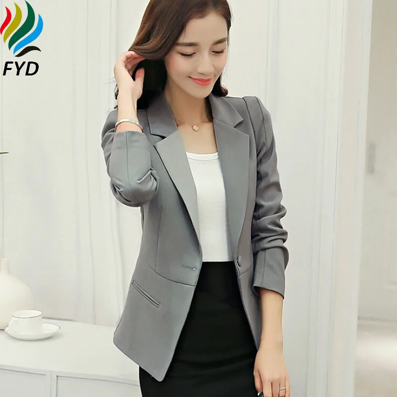 Горячая 2017 Для женщин Пиджаки для и Куртки Демисезонный Повседневное с длинным