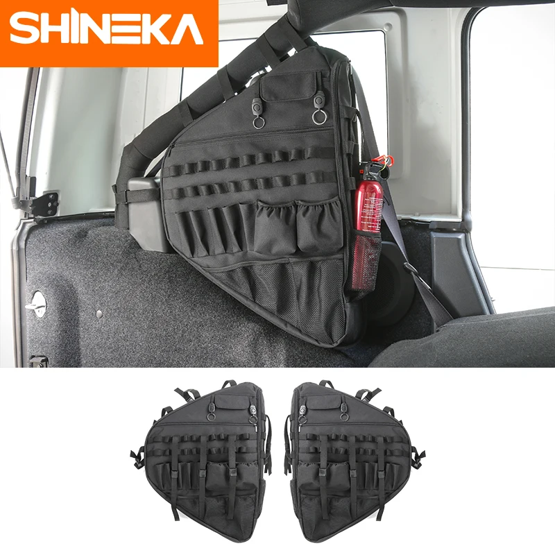 SHINEKA Sting Tidying Canvas для Jeep Wrangler JL 2018 холщовая Боковая дверь антирулонная сумка
