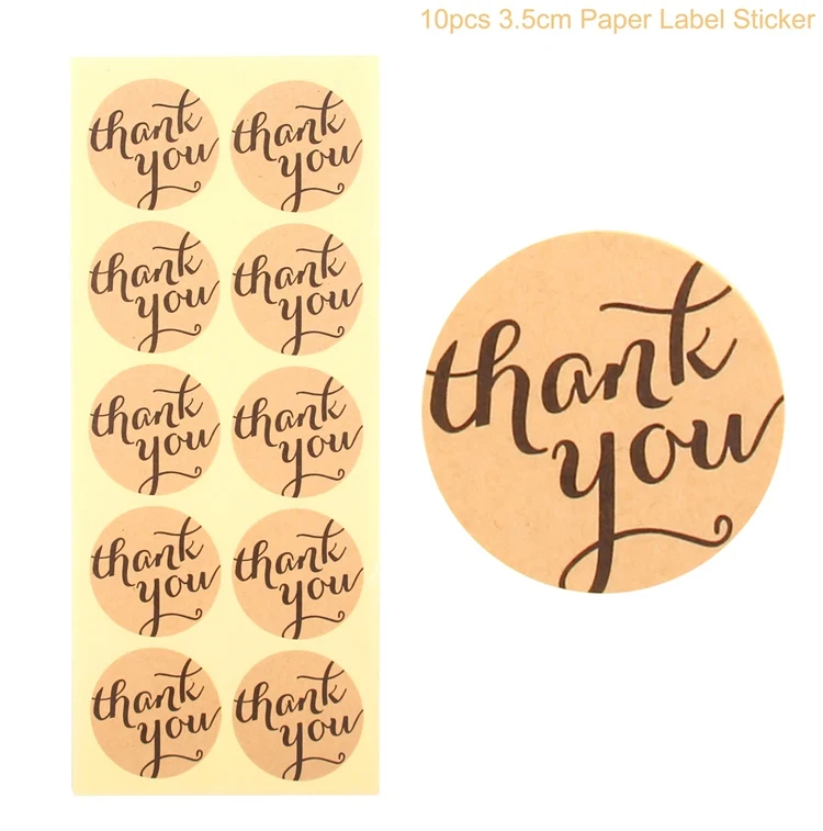 100pcs sticker 3 QIFU Подарочная коробка набор крафт-бумага сумочка для конфет сумки подарки для печенья коробка для конфет упаковка бумажные пакеты для упаковки подарки коробка пакеты для печенья - Цвет: 100pcs sticker 3