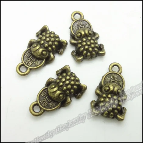 Винтажные Подвески в виде лягушки подвеска из античной бронзы и цинкового сплава