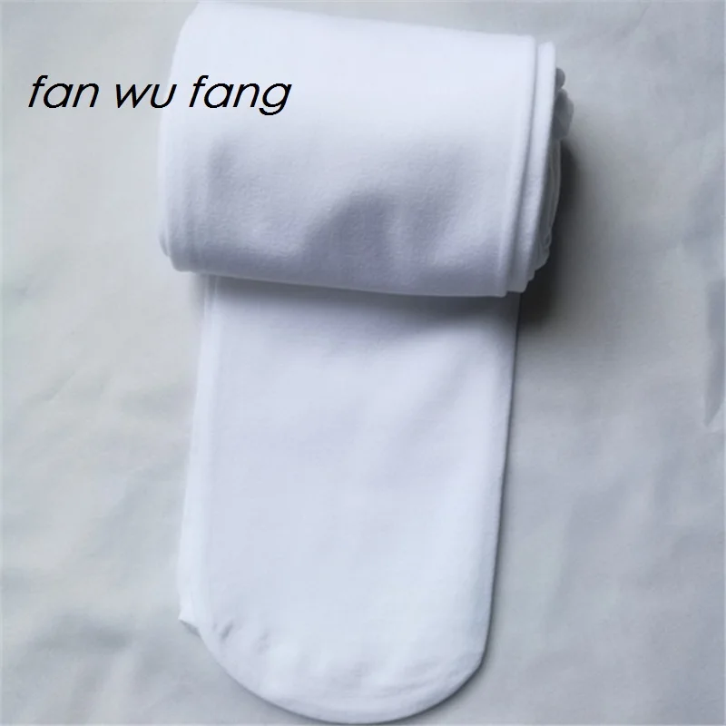 Fan wu fang/3 вида цветов однотонные колготки для балета девочек тонкие вельветовые до