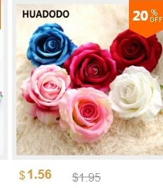 HUADODO, 10 шт., 5 см, гвоздика, цветочные головки, шелковые искусственные цветы для дома, свадебные украшения, сделай сам, рождественские искусственные цветы
