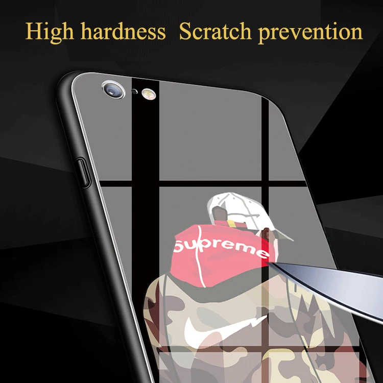 Защитный чехол для телефона из закаленного стекла iPhone 6 6S 7 8 7Plus X XS Max XR | Мобильные