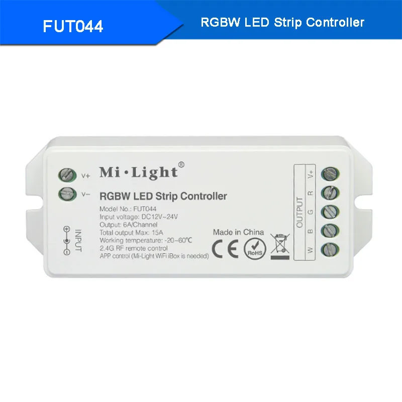 FUT044 MiBOXER 2,4G беспроводной RGB/RGBW/RGB+ CCT контроллер светодиодной ленты wifi умная панель Дистанционное выключение светильник DC12V-24V - Цвет: FUT044