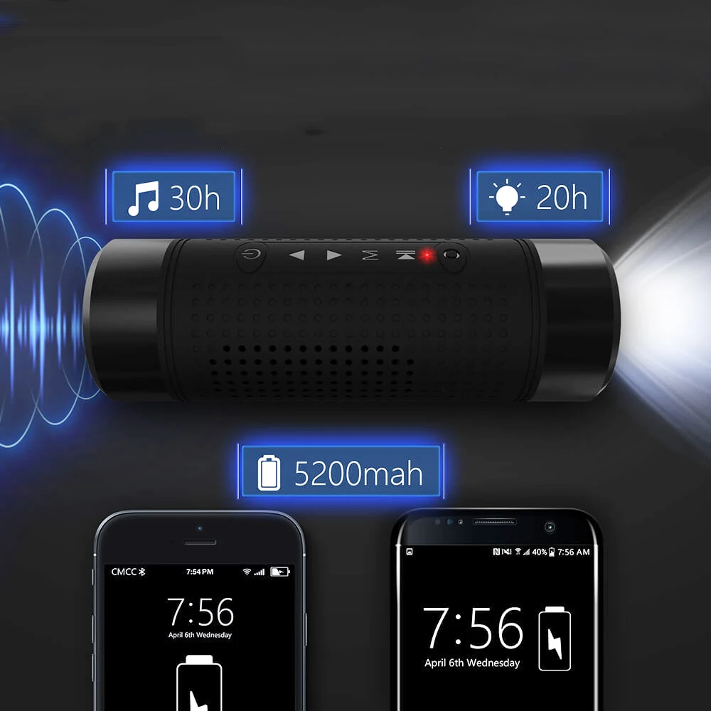 Открытый портативный bluetooth динамик с водонепроницаемым пылезащитным эффектом