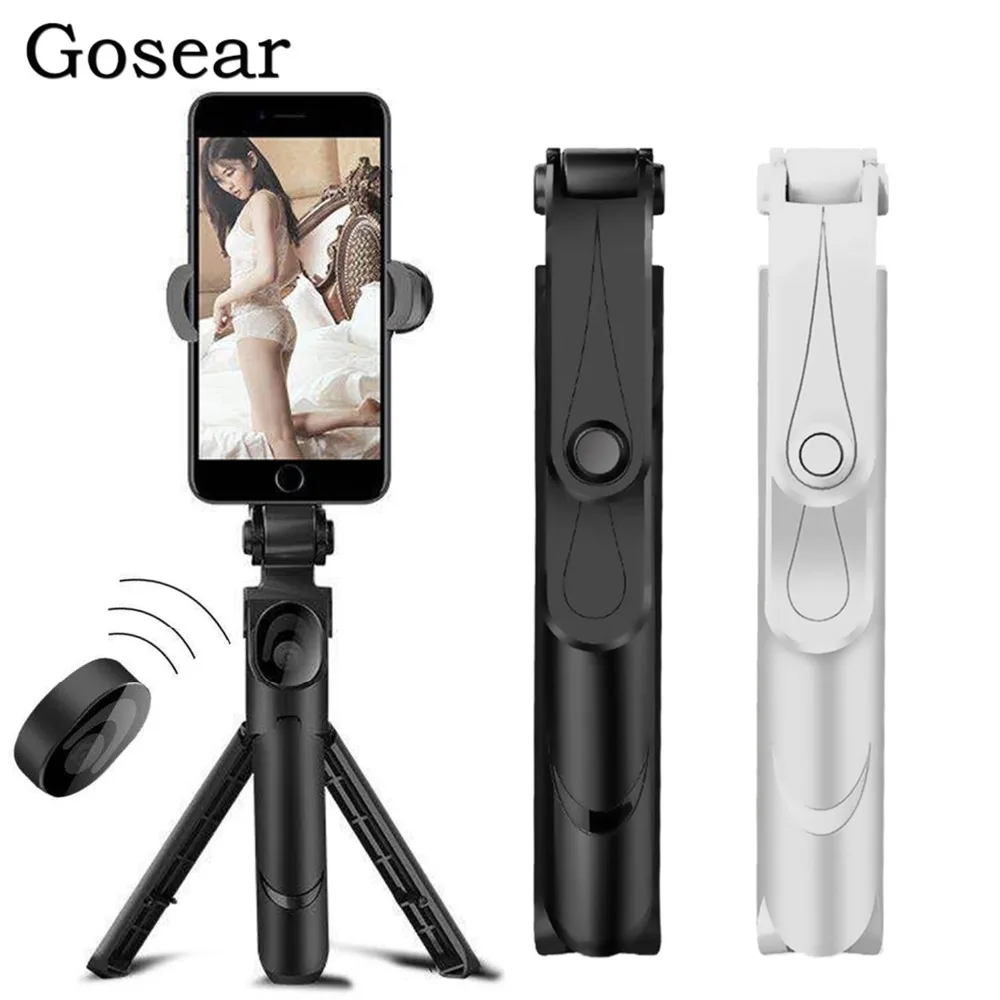 

Gosear Portable Extendable Foldable Handheld Selfie Phone Holder Stick Tripod Stand Monopod for Android IOS Accessory