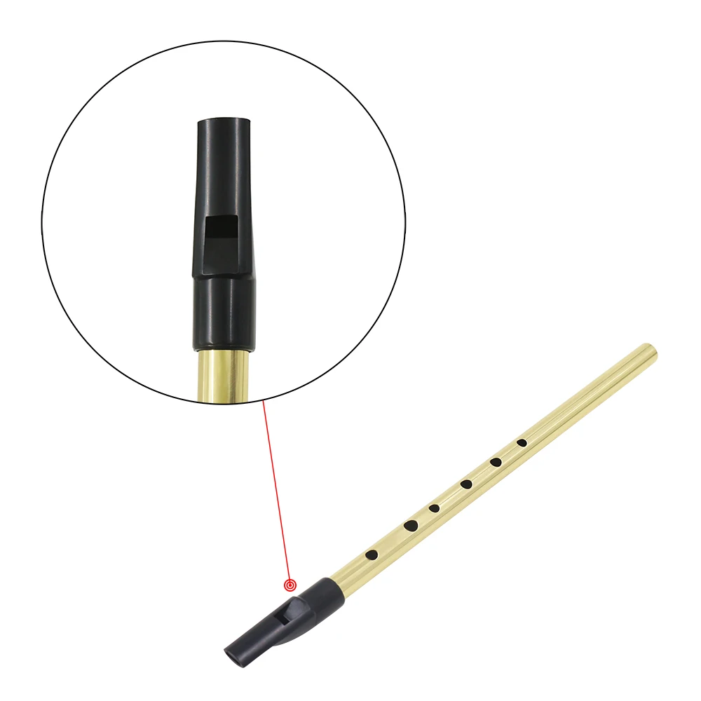 Роскошный традиционный жестяной пенни свисток с 6 отверстиями музыкальный